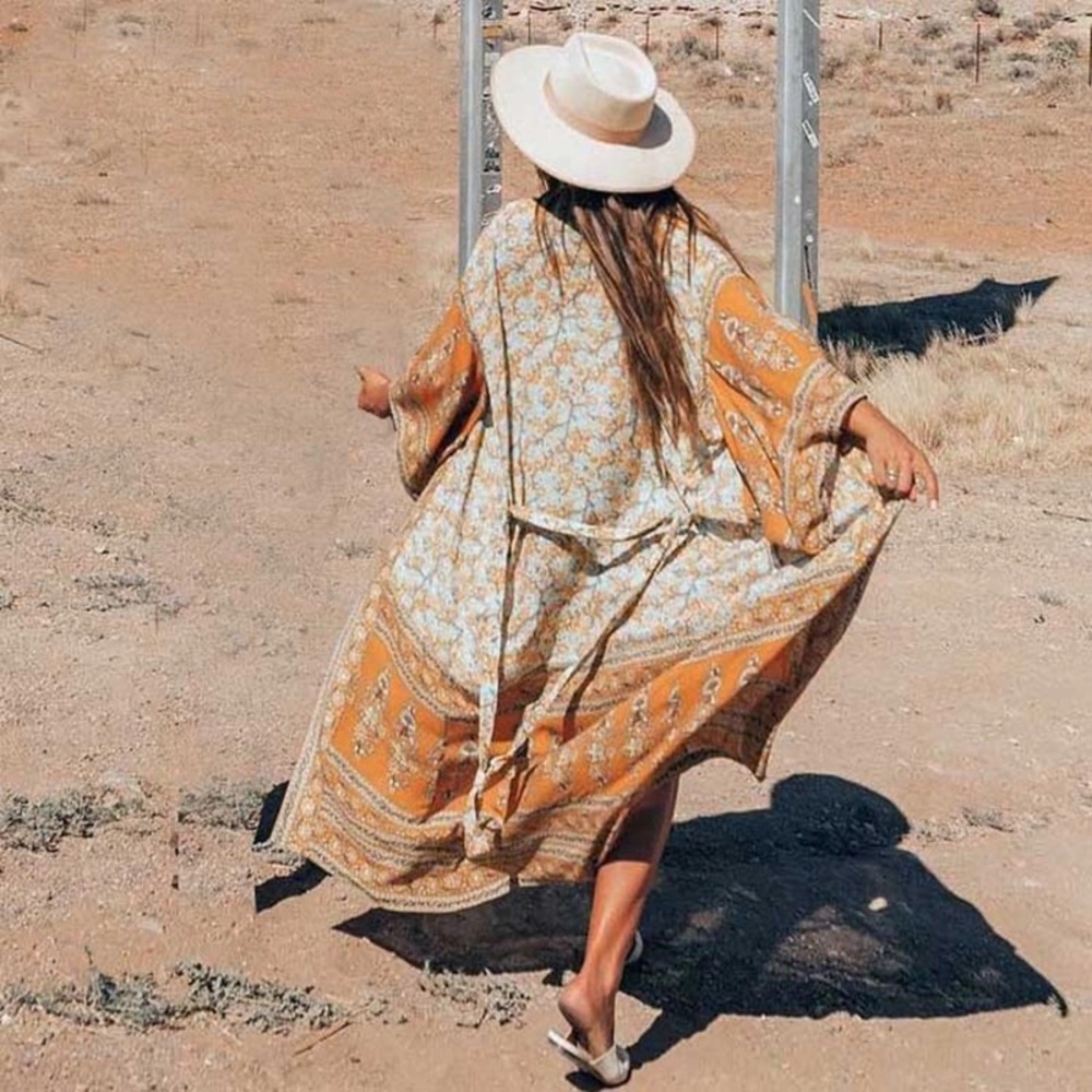 5⭐️ FAV BESTSELLER Delirium Robe Maxi Kimono Wrap - Picture 3 of 8